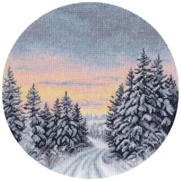 Kreuzstich-Set "Winterzeit" 25×25 cm S1743