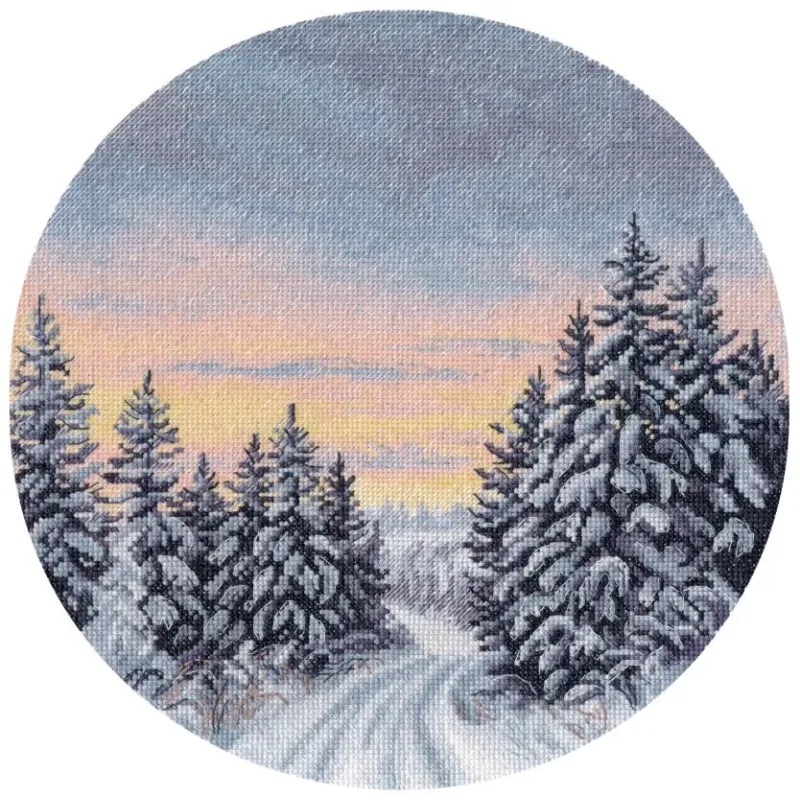 Kit de point de croix "Hiver" 25×25 cm S1743