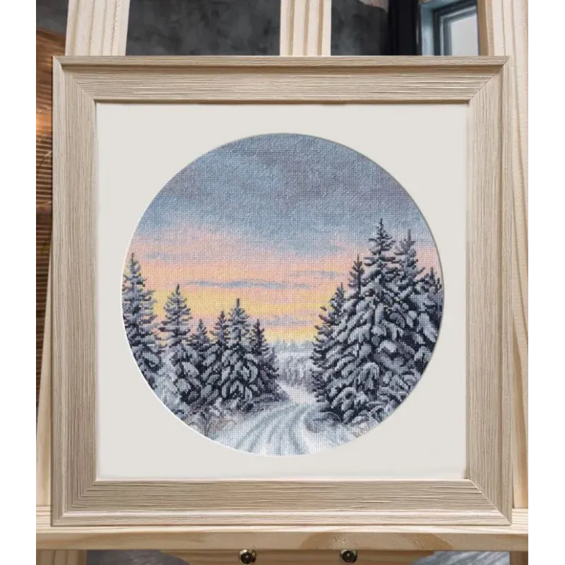 Cross stitch kit "Wintertime" 25×25 cm S1743