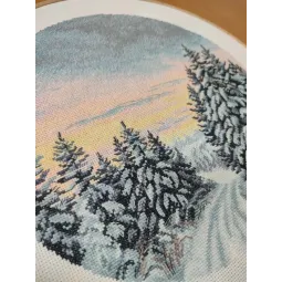 Cross stitch kit "Wintertime" 25×25 cm S1743
