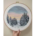 Cross stitch kit "Wintertime" 25×25 cm S1743