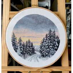 Набор для вышивания крестиком "Зимнее время" 25×25 см S1743