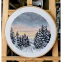 Siuvinėjimo kryželiu rinkinys "Žiemos metas" 25×25 cm S1743