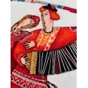 Cross stitch kit "Play, Accordion" 25×25 cm S1749