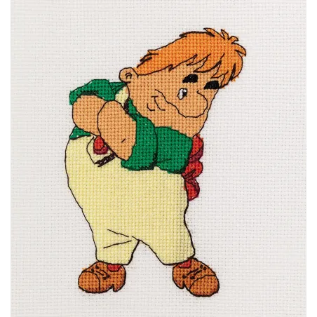 Cross stitch kit KLART "Karlsson" 11 x 15 cm KLCMF-8-574