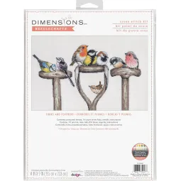 Kit de point de croix Fourchettes et Plumes D70-35447