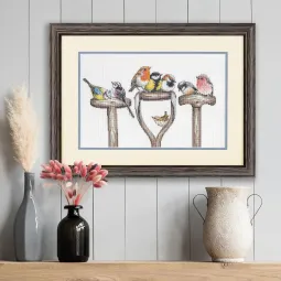 Kit de point de croix Fourchettes et Plumes D70-35447