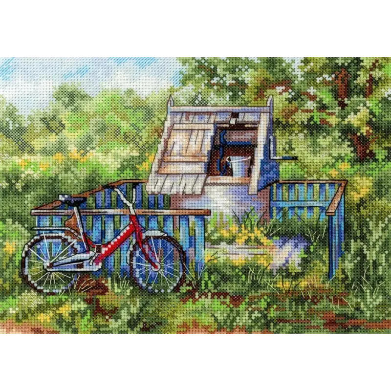 Cross stitch kit "Well water" 15*20 cm SNV-1008