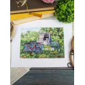 Siuvinėjimo kryželiu rinkinys "Gerimo vanduo" 15*20 cm SNV-1008