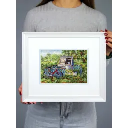 Cross stitch kit "Well water" 15*20 cm SNV-1008