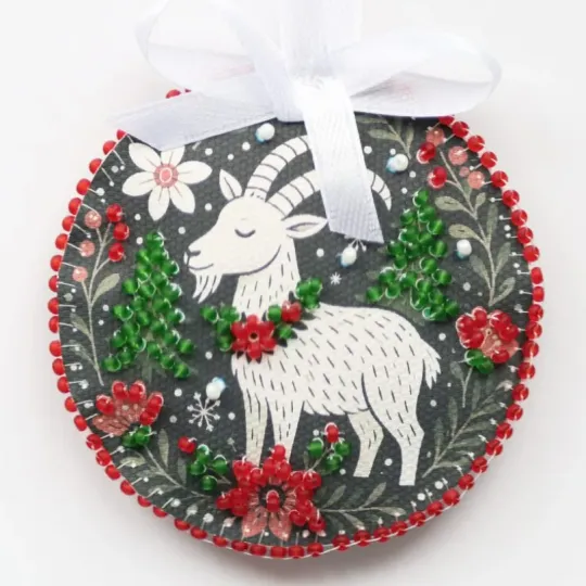 Decoration -Winter little goat AABT-E-006