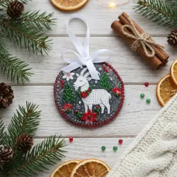 Decoration -Winter little goat AABT-E-006