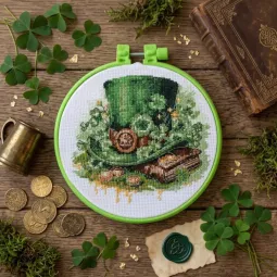 Kreuzstichsets - Leprechaun Hut AAHM-104