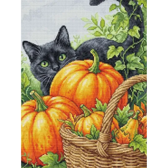 Siuvinėjimo kryželiu rinkinys "Spalio žavesys" 22 x 33 cm SBU5116