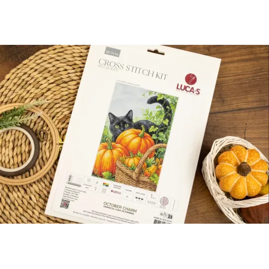Kit point de croix "October Charm" 22 x 33 cm SBU5116