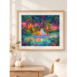Набор для вышивания крестом "Glow Ghost Cove" 36x29 см SLETIL9989