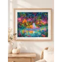 Набор для вышивания крестом "Glow Ghost Cove" 36x29 см SLETIL9989