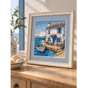 Kreuzstich-Set "Die Fischerhütte" 19,05 x 17,78 cm AVA-P103