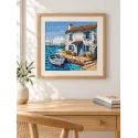 Kreuzstich-Set "Die Fischerhütte" 19,05 x 17,78 cm AVA-P103