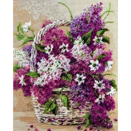 Корзина с сиренью 24x30 см SR2359