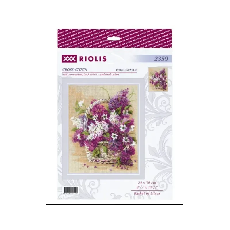 Basket of Lilacs 24x30 cm SR2359