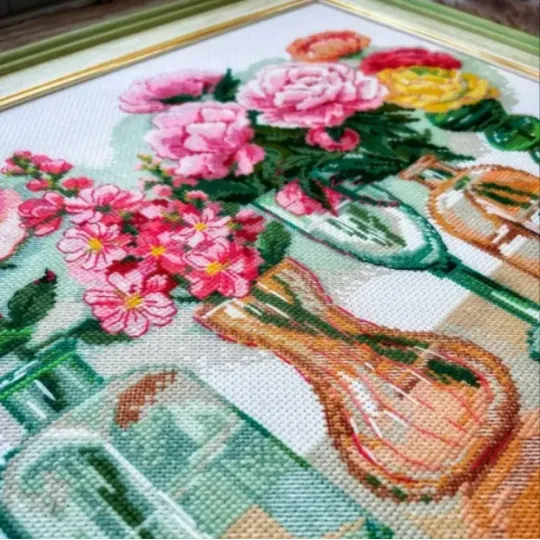 Symphonie florale 40x30 cm SR2355