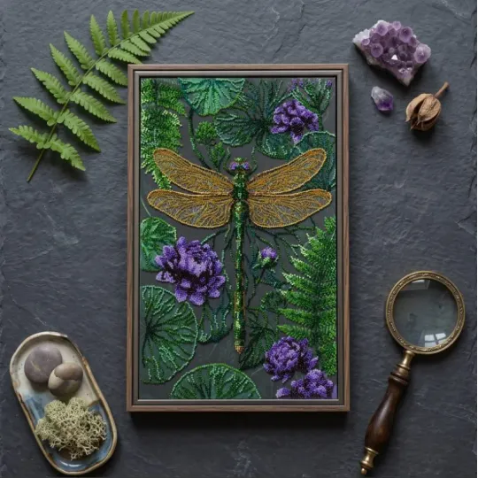 Kit de broderie avec perles - Silence Émeraude AAB-994