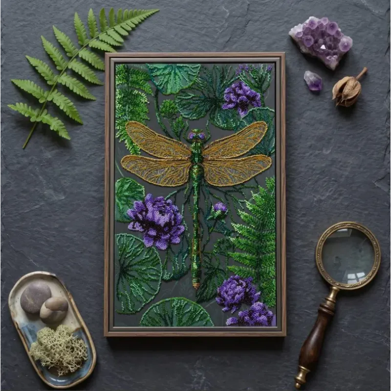 Main Bead Embroidery Kit -Emerald Silence AAB-994