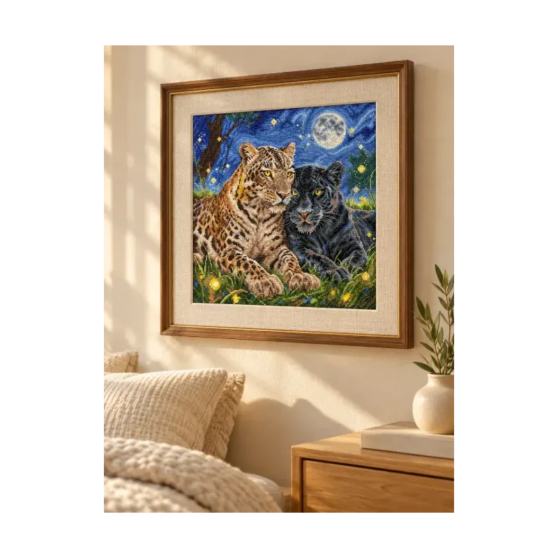 Набор для вышивания крестиком "Ночь Кошачьих" 31,75 × 31,75 см AVA-P160