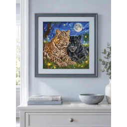 Cross stitch kit "The Night of the Felines" 31.75 × 31.75 cm AVA-P160
