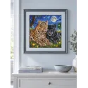 Набор для вышивания крестиком "Ночь Кошачьих" 31,75 × 31,75 см AVA-P160