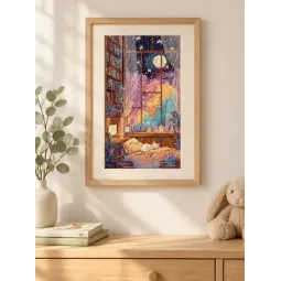 Cross stitch kit "Crystal Moonlight" 18 x 32 cm SLETIL9994