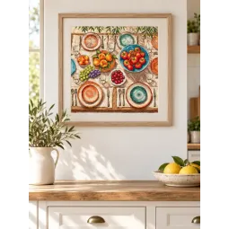 Siuvinėjimo rinkinys "Viduržemio jūros stalo" 31,75 × 31,75 cm AVA-P139