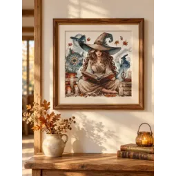 Siuvinėjimo kryželiu rinkinys "Raganos ruduo" 30,16 x 29,21 cm AVA-P042
