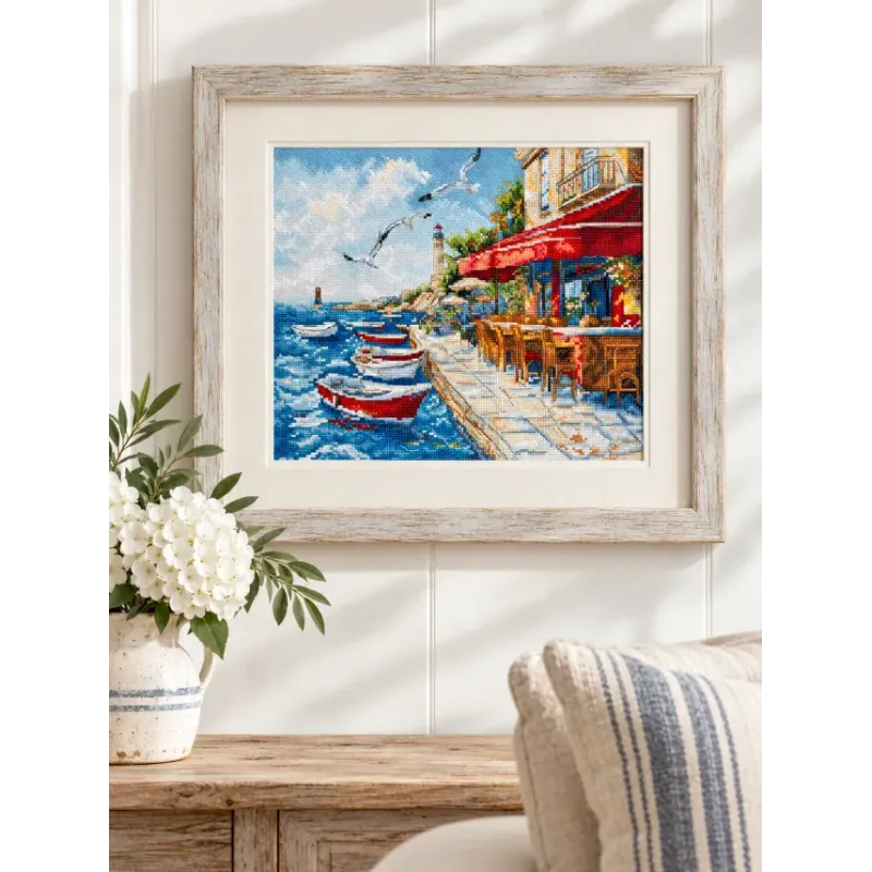 Набор для вышивания крестом "Морской бриз" 24x20 см SLETIL9986