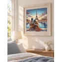 Набор для вышивания крестиком "Закат в Париже" 28.57 × 28.57 cm AVA-P119