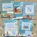 Cross-stitch kit "Seagull with flags" RTOM1107
