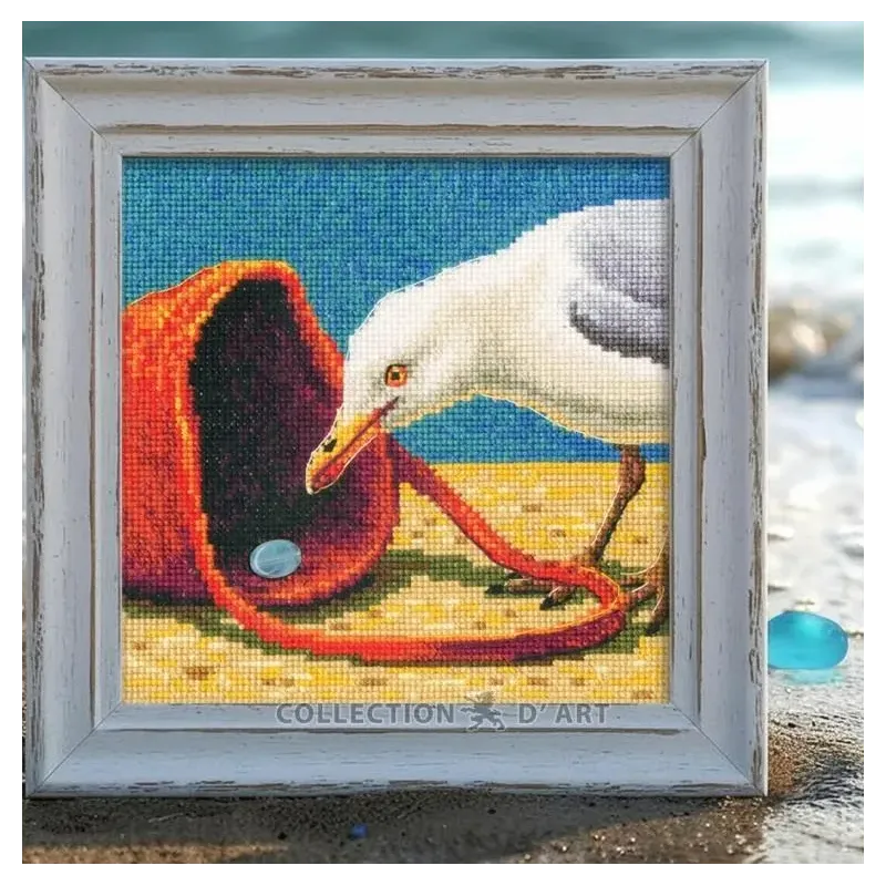 Kreuzstich-Set "Neugierige Möwe" RTOM1110