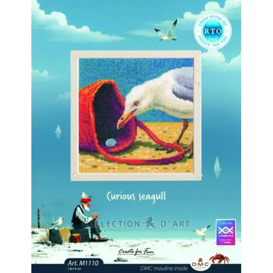 Kreuzstich-Set "Neugierige Möwe" RTOM1110
