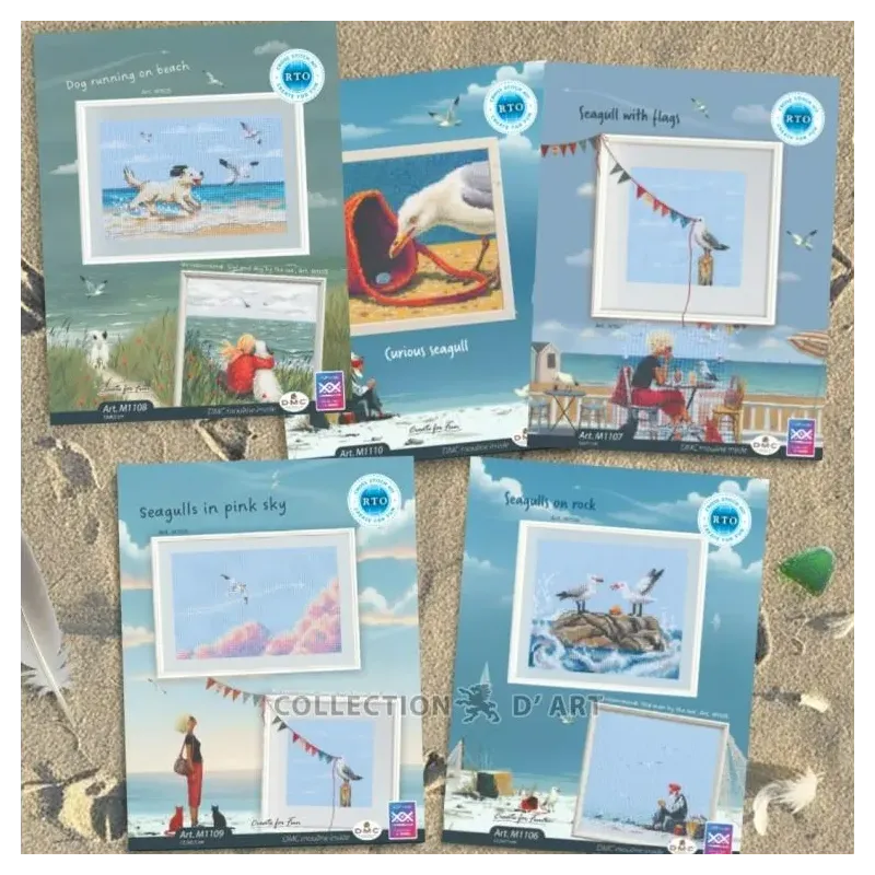 Cross-stitch kit "Curious seagull" RTOM1110