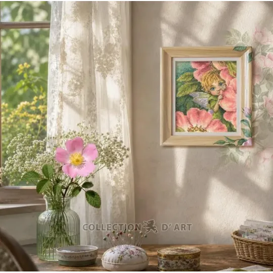 Cross-stitch kit "Secret of wild rose" RTOM923