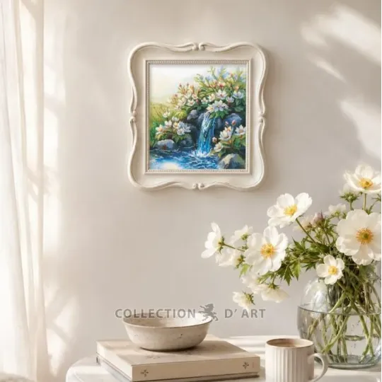 Kreuzstich-Set "Anemonen am Wasserfall" RTOM1120