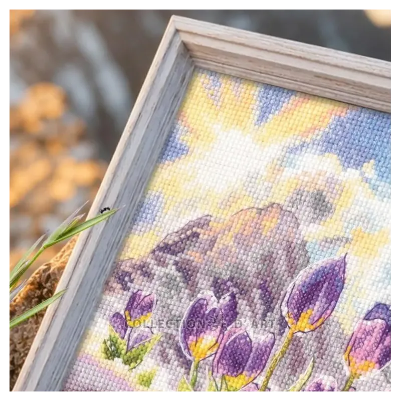 Siuvinėjimo kryželiu rinkinys "Vandens gladiolės" 21,5*30 cm RTOM1114