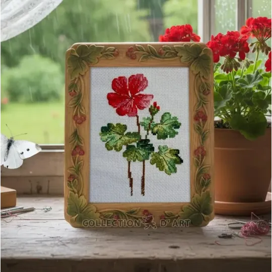 Cross-stitch kit "Geranium" RTOC450