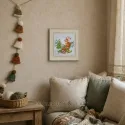 Cross-stitch kit "Goat Knits Christmas" 18,5*18,5 cm RTOM1140