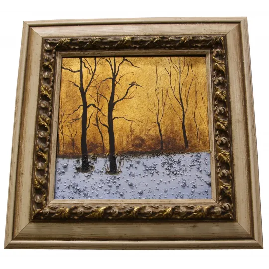 Framed painting