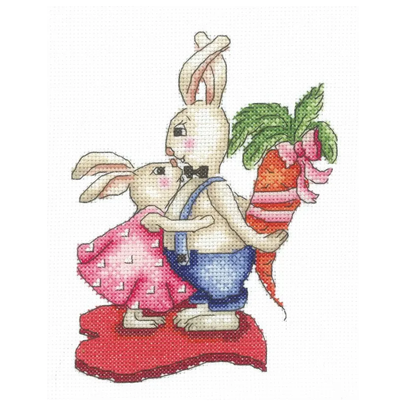 SALE (Discontinued) Bunnies Love And Carrots SANZ-38