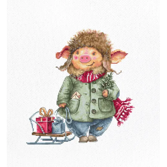 SALE (Eingestellt) Weihnachtsschwein SB1160