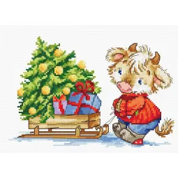 Cross stitch kit Christmas Stocking SPM1230