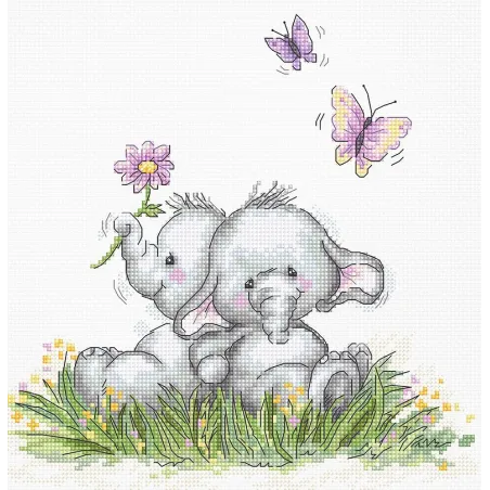 Couple d'éléphants SB1184